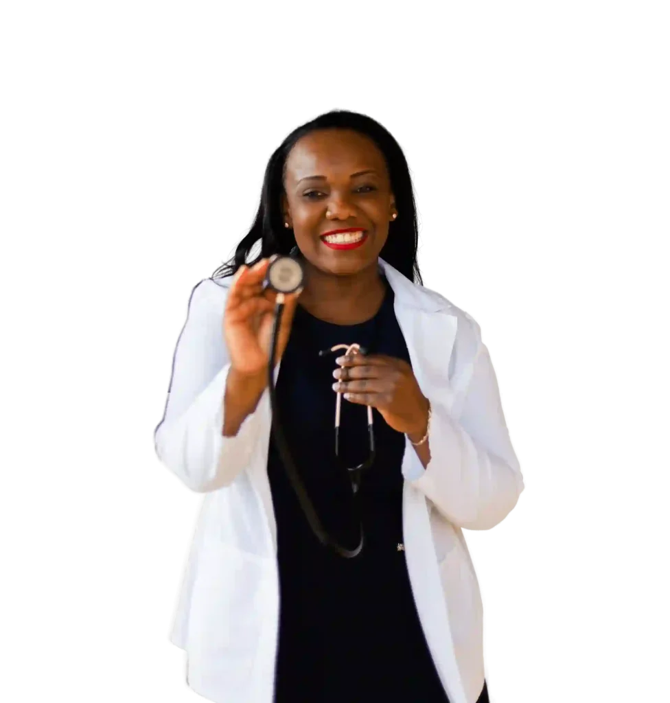 Lady doctor with stethoscope